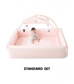 I - JOA เตียงเด็กเล็ก Hol-c Pink สีชมพู รุ่น Standard Set, Normal Size