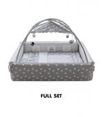 I - JOA เตียงเด็กเล็ก DUDU สีเทา รุ่น Full Set, Large Size