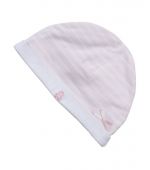 baby gigi - หมวกริ้ว ,สีชมพูลายแมว