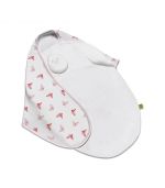 Zen Swaddle, ผ้าห่อตัวสำเร็จรูปกันสะดุ้ง - รุ่นPremier (ผ้าใยไผ่) ลาย Blushing Butterflies ,0-6 Months