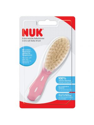 NUK แปรงหวีผมเด็กแบบนิ่ม สีชมพู