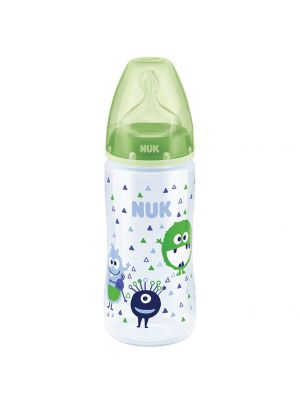 NUK ขวดนม FIRST CHOICE+ PP 300ml. S1 M GREEN