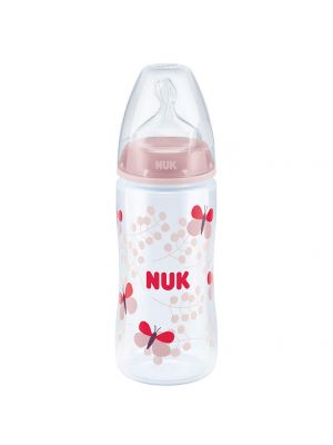NUK ขวดนม FIRST CHOICE+ PP 300ml. S1 M PINK