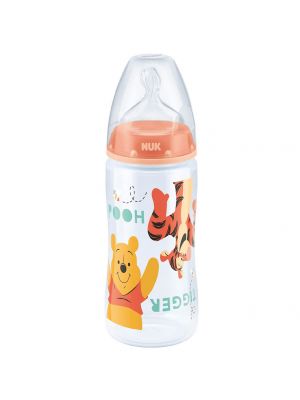 NUK ขวดนมลาย FIRST CHOICE+ 300ml. S1 M Disney ORANGE
