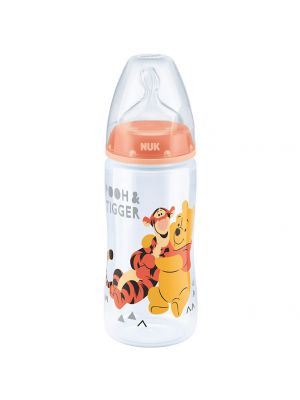 NUK ขวดนมลาย FIRST CHOICE+ 300ml. S1 M Disney ORANGE