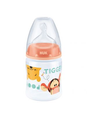 NUK ขวดนมลาย FIRST CHOICE+ 150ml. S1 M Disney ORANGE