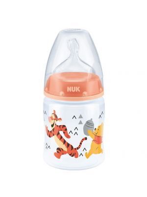 NUK ขวดนมลาย FIRST CHOICE+ 150ml. S1 M Disney ORANGE