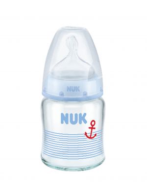 NUK ขวดนมแก้ว FC+ 120ml. S1 M BLUE