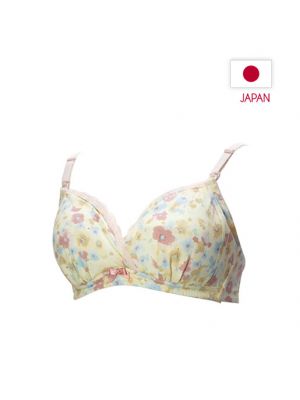 Rose Madame, เสื้อชั้นในให้นม,รุ่น Stress-Free Wireless Bra - Pink Flora,ไซส์ M ,จัดส่งสินค้าทุกวันจันทร์/พุธ/ศุกร์