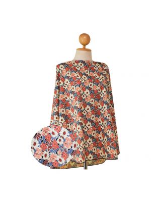LEEYA ผ้าคลุมให้นม EVERYDAY USE ลายดอกไม้โอรสฟ้า 18x26x48cm