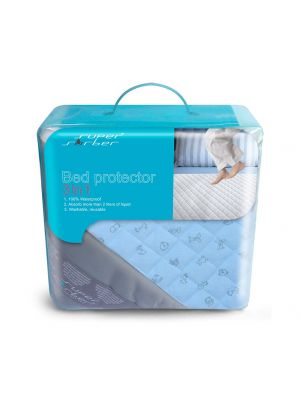 Supersorber แผ่นรองซับปัสสาวะ ซูเปอร์ซอร์บเบอร์ รุ่น นิวบอร์น ขนาด 50x70 ซม. สีฟ้า