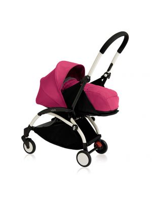 BABYZEN รถเข็นเด็กรุ่น YOYO+ 0+ / Frame-White, Color-Pink
