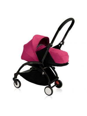 BABYZEN รถเข็นเด็กรุ่น YOYO+ 0+ / Frame-Black, Color-Pink