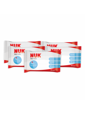 NUK Baby Wipes 10 แผ่น แพ็ค 5