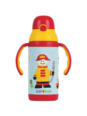 Eat4Fun - กระติกน้ำเก็บอุณหภูมิลายนักดับเพลิงและนักบินอวกาศ 3D Thermal Bottle Real Heros
