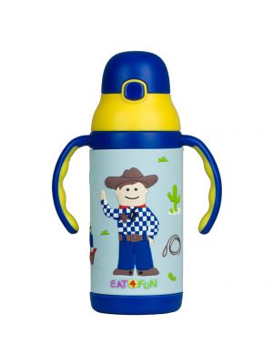 Eat4Fun - กระติกน้ำเก็บอุณหภูมิลายคาวบอยและโจรสลัด 3D Thermal Bottle Adventure Island
