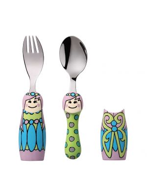 Eat4Fun - ช้อนส้อมเด็กรุ่น DUOs ลายนางฟ้า Fairy Princess