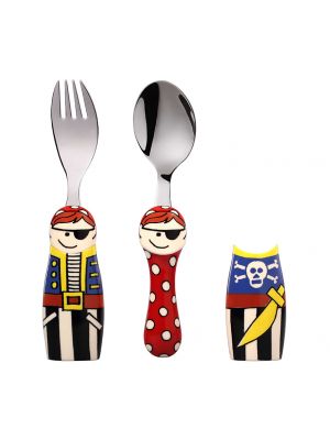 Eat4Fun - ช้อนส้อมเด็กรุ่น DUOs ลายโจรสลัด Pirate