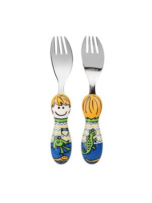 Eat4Fun - ส้อมเด็กรุ่น Kiddos ลาย Sam