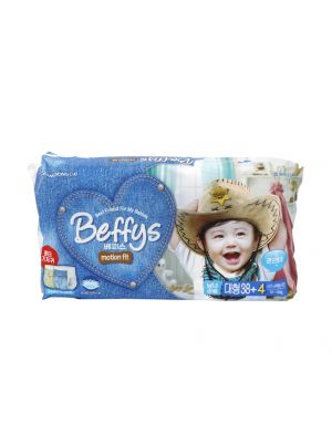 Beffys , โมชั่นฟิต,กางเกง,ไซส์ L,จำนวน42 ชิ้น/1ห่อ
