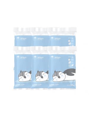 Little Penguin - สำลีก้อน แพ็ค 6 ถุง (50กรัม/ถุง)