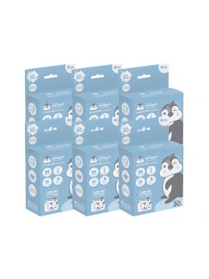 Little Penguin - ถุงเก็บน้ำนม ขนาด 4 ออนซ์ จำนวน 6 กล่อง (1 กล่องมี 30 ถุง)