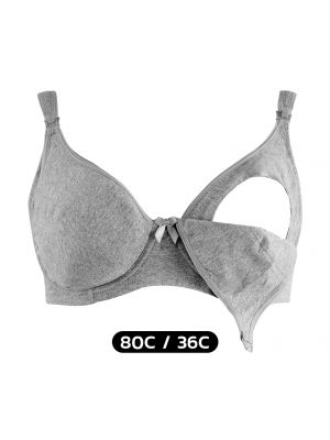 Threeangels Maternity เสื้อชั้นในสำหรับให้นมบุตรแบบมีโครง AT12-110B SIZE 80C/36C  