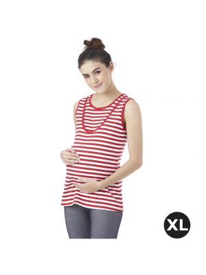 Threeangels Maternity ชุดคลุมท้องเปิดให้นมบุตรได้รุ่นAT15-367C ไซต์ XL