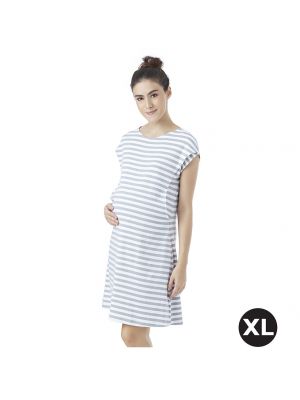 Threeangels Maternity ชุดคลุมท้องเปิดให้นมบุตรได้รุ่นAT15-368T ไซต์ XL