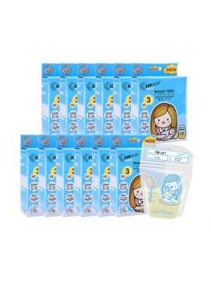 SUNMUM, ถุงเก็บน้ำนมแม่ซันมัม บลู ,3 ออนซ์ ,12 กล่อง (360 ใบ)