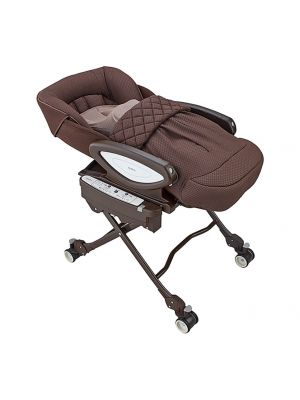 Aprica เปลไกวอัตโนมัติพร้อมปรับเป็นเก้าอี้ทานข้าว 2in1 Hi Low Bed & Chair Yuralism HIDX