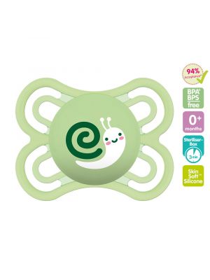 MAM จุกนมหลอก เพอร์เฟค 0-6 เดือน ชิ้นเดียว รุ่น 0-6 months สี green