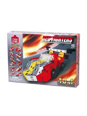 Artec Blocks, บล๊อกต่อ,บล๊อกขนาดปกติเซต 100 ชิ้น 10 in 1 red fighter,2 cm.