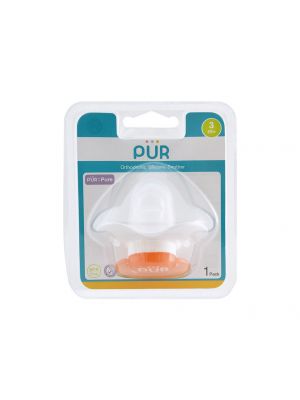 Pur - จุกหลอกทันตพัฒนา ขนาดกลาง สำหรับเด็ก 3-6 เดือน ,สีส้ม