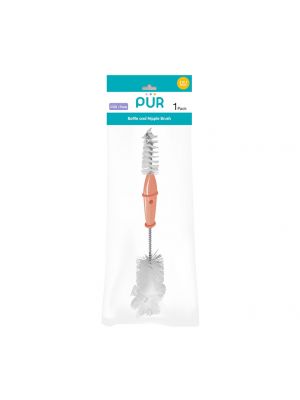 Pur - แปรงล้างขวดนม 2 in 1 ,สีส้ม