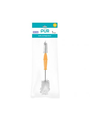 Pur - แปรงล้างขวดนม 2 in 1 ,สีเหลือง