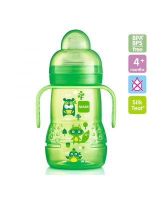 MAM ขวดหัดดื่ม พร้อมมือจับ 8oz รุ่น 220ml สี green