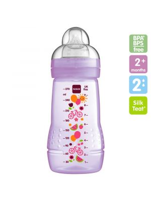 MAM ขวดนม9.5oz (จุกไซส์ 2) รุ่น 270ml สี purple