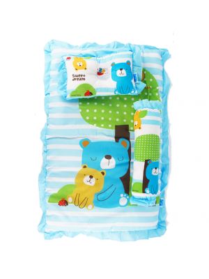 PAPA BABY ที่นอนปิคนิคเล็ก ลายหมี สีฟ้า รุ่น BB-98