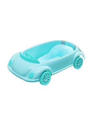 BABY’N GOODS - อ่างอาบน้ำรูปรถมหาสนุก พวงมาลัย ,สีฟ้า