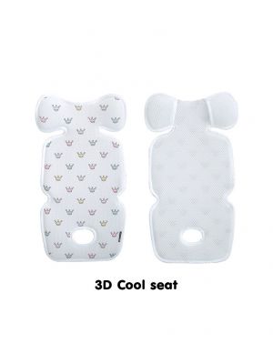 Bebenuvo - 3D Cool Seat เบาะรองรถเข็น คาร์ซีท แบบบาง สีขาว