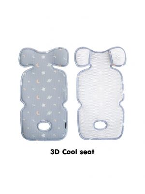 Bebenuvo - 3D Cool Seat เบาะรองรถเข็น คาร์ซีท แบบบาง สีฟ้าอ่อน