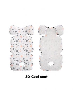 Bebenuvo - 3D Cool Seat เบาะรองรถเข็น คาร์ซีท แบบบาง สีขาว