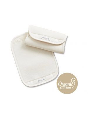ECLEVE ชุดผ้ากันน้ำลาย สำหรับเป้อุ้มเด็ก Hipseat ผ้าฝ้ายออร์แกนิค 100% สีครีม