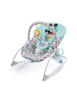 Bright Starts, เก้าอี้โยก/เก้าอีเบาร์เซอร์ 2 in 1 ลาย Mickey