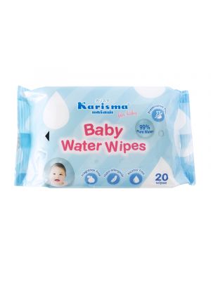 Karisma - ผ้าเปียก Baby Water Wipes 20  pcs.(แพ็ค 24 ห่อ)