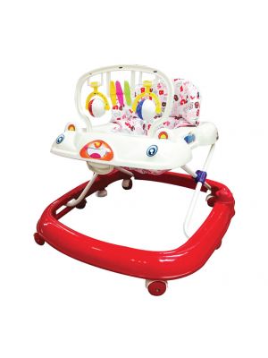 FIN BABIESPLUS รถหัดเดิน ปรับระดับได้ ล็อคล้อได้ รุ่น CAR-514A Red