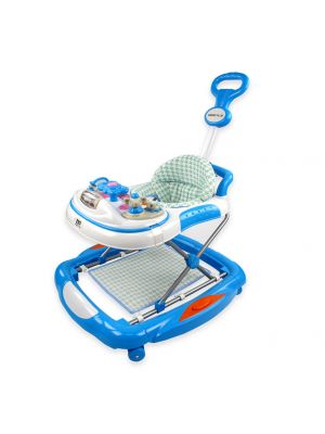 FIN BABIESPLUS รถหัดเดิน ปรับโยก ปรับระดับได้ รุ่น CAR-988 Blue