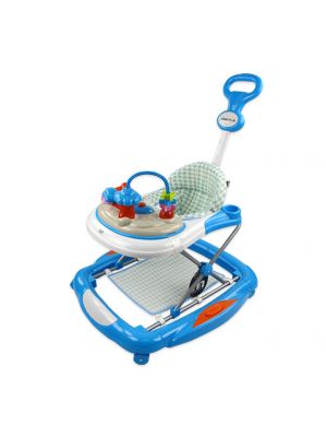 FIN BABIESPLUS รถหัดเดิน ปรับโยก ปรับระดับได้ รุ่น CAR-989 Blue