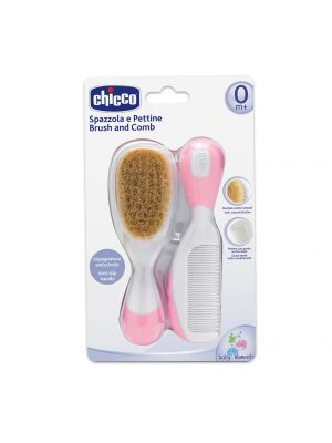 Chicco - ชุดหวีสำหรับเด็ก สีชมพู